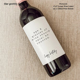 Birthday Wine Label